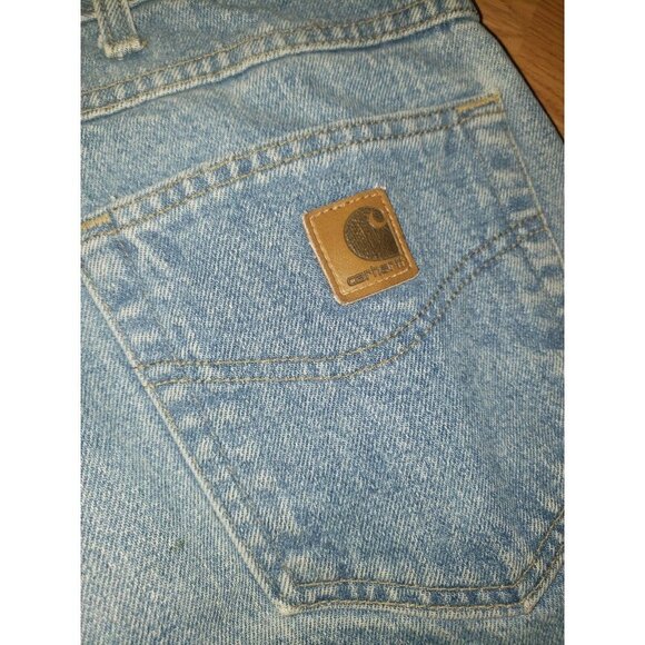 Men's Vintage CARHARTT Jeans 90's Relaxed Fit 44X32 Mexico Workwear Construction - Picture 3 of 8